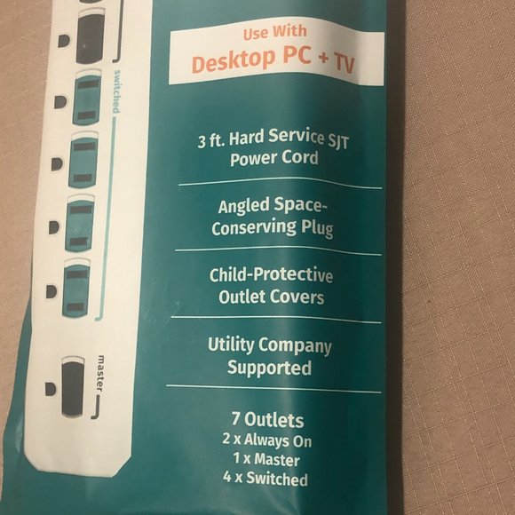 *NIB* Simply Conserve 7 Outlet Advanced Power - Picture 4 of 9